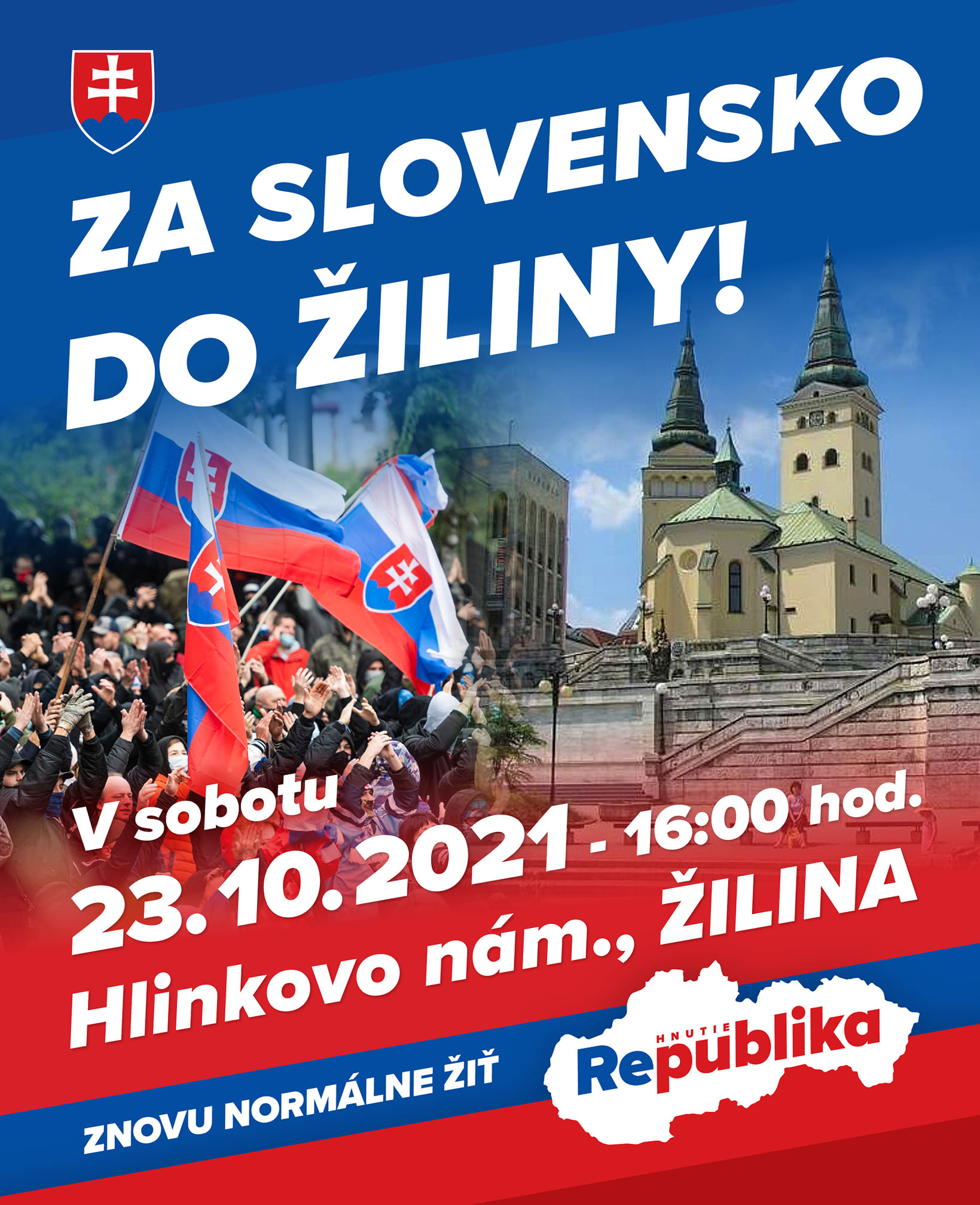 Najbližšiu sobotu protestujeme v Žiline proti zdražovaniu energií, proti stupňujúcemu sa útlaku a cenzúre, proti šialenému projektu MOVIR, proti Budajovmu zámeru likvidácie vidieka. Za Slovensko, za predčasné voľby, za normálny život!