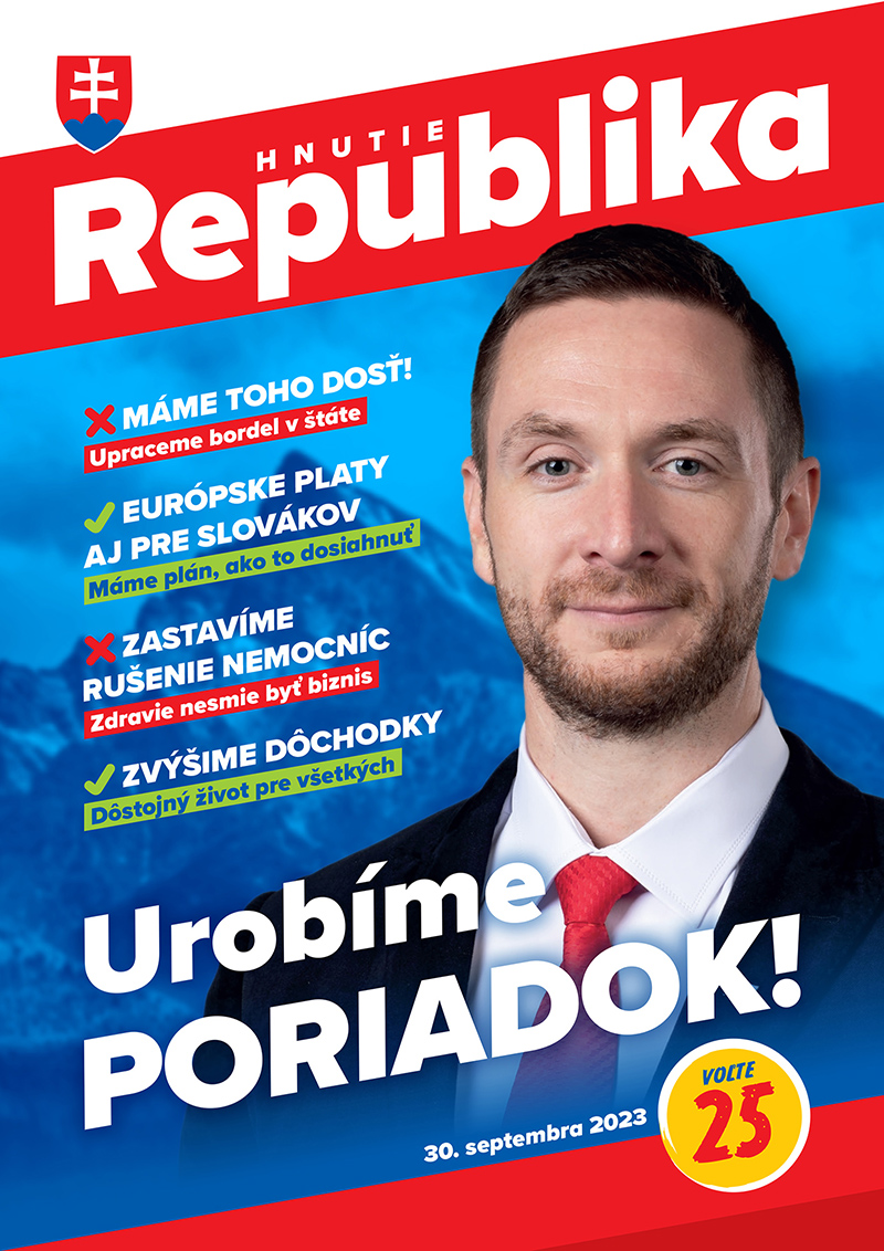 REPUBLIKA program - predvolebné noviny 2023