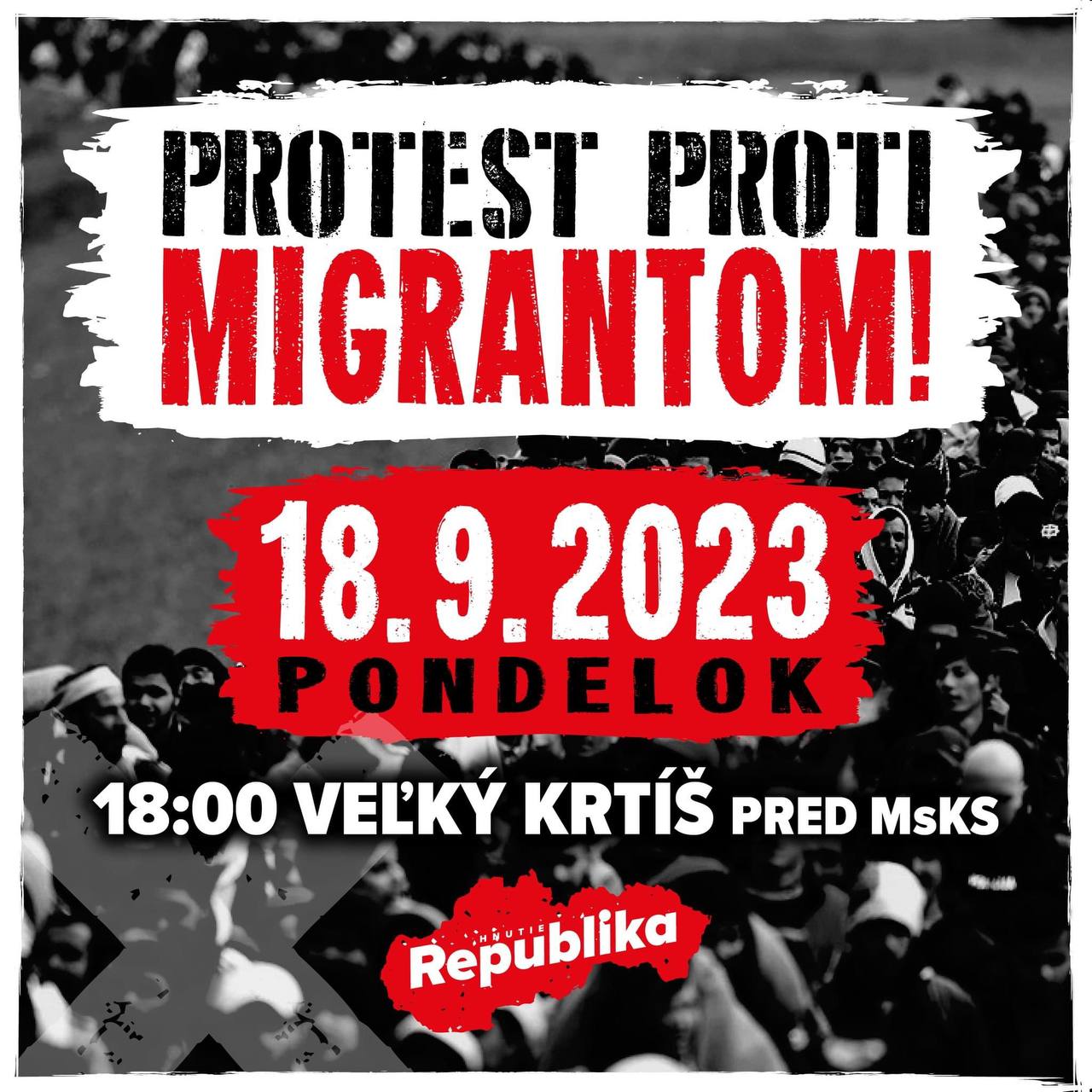 PRÍĎTE VYJADRIŤ SVOJ NESÚHLAS S PÚŠŤANÍM IMIGRANTOV NA SLOVENSKO❗️ Lebo o pár dní môžu zriadiť migračný tábor aj vo Vašom okolí. Povedzme neschopnej vláde jasné NIE! Nebudeme sa len nečinne prizerať, ako Slovensko zaplavujú ilegálni migranti. Nie sme banánová krajina, do ktorej môže prísť hocikto bez povolenia. Čo robí štát⁉️ Nič! Prizerá sa, ako sa […]